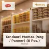 Tandoori Momos (Veg / Paneer) (8 Pcs.)