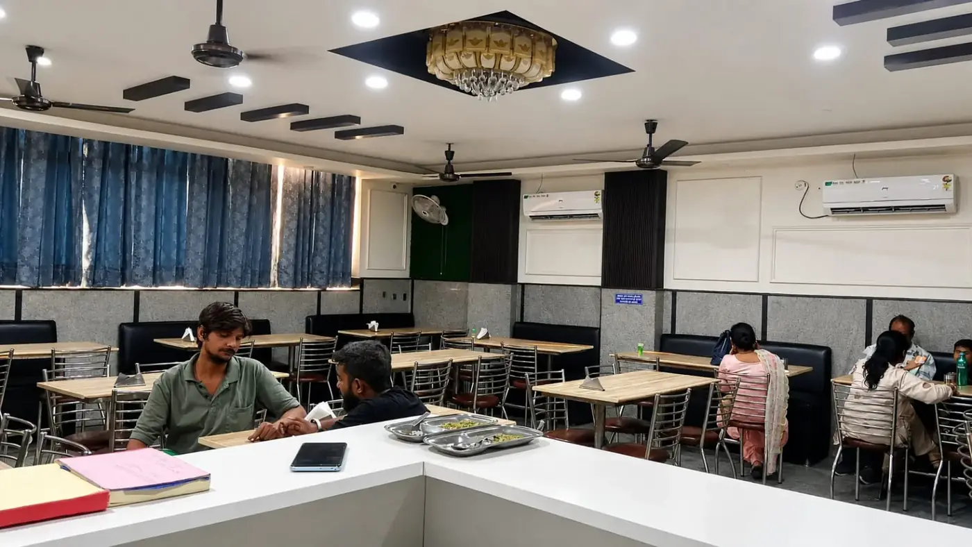 Actual Banke Bihari restaurant dining area