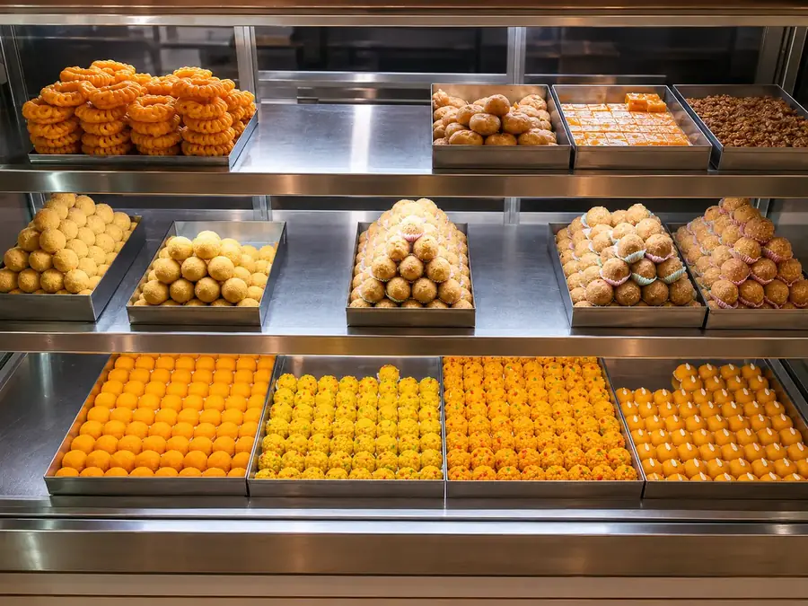 Banke Bihari laddoo and traditional sweets